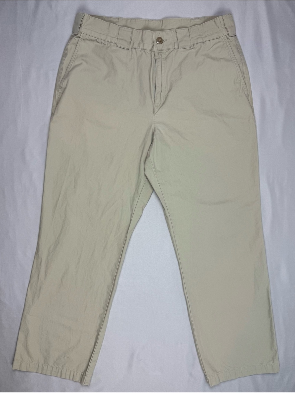 Patagonia Mens Organic Cotton Chino Pants 34 x 29 Relaxed Fit Light Beige A1